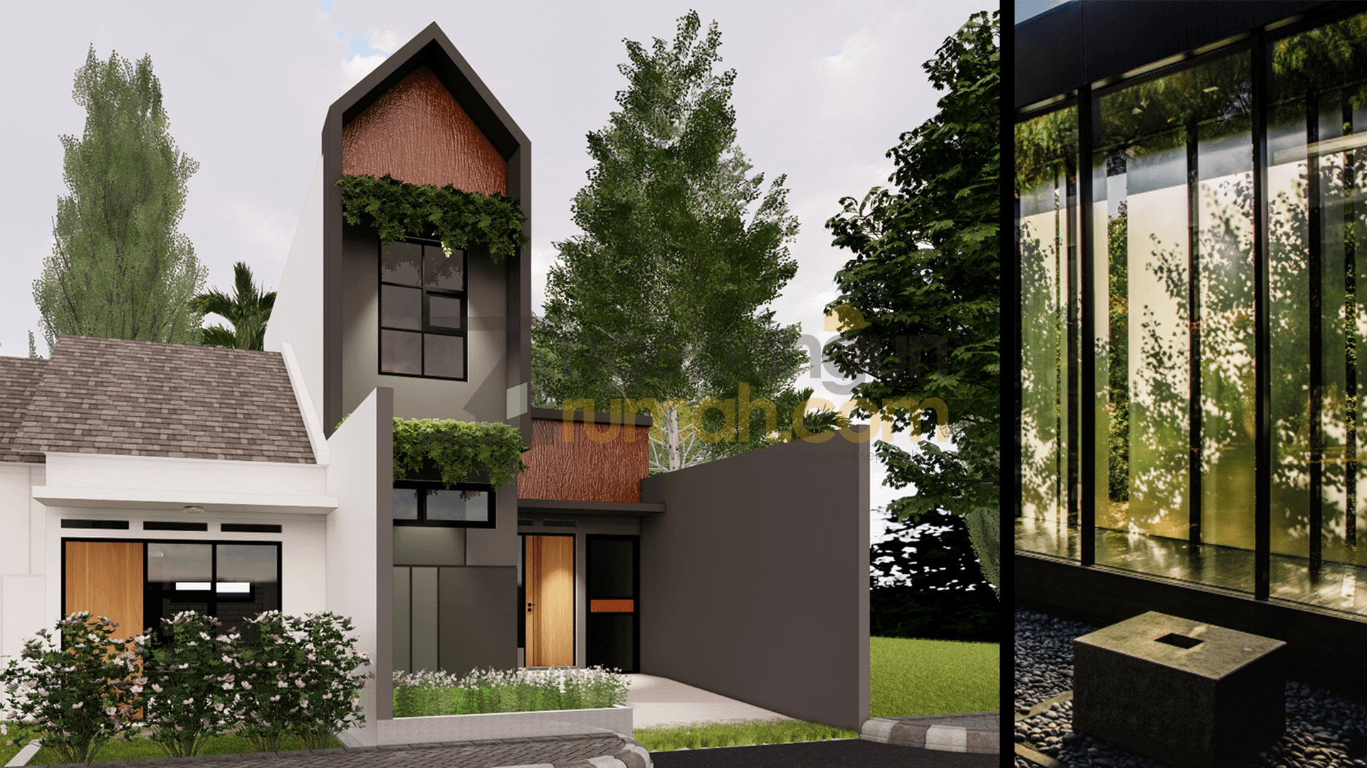 Konsep Rumah Minimalis Modern Integrasi Keindahan dengan Ruang Hijau Konsep Rumah Minimalis