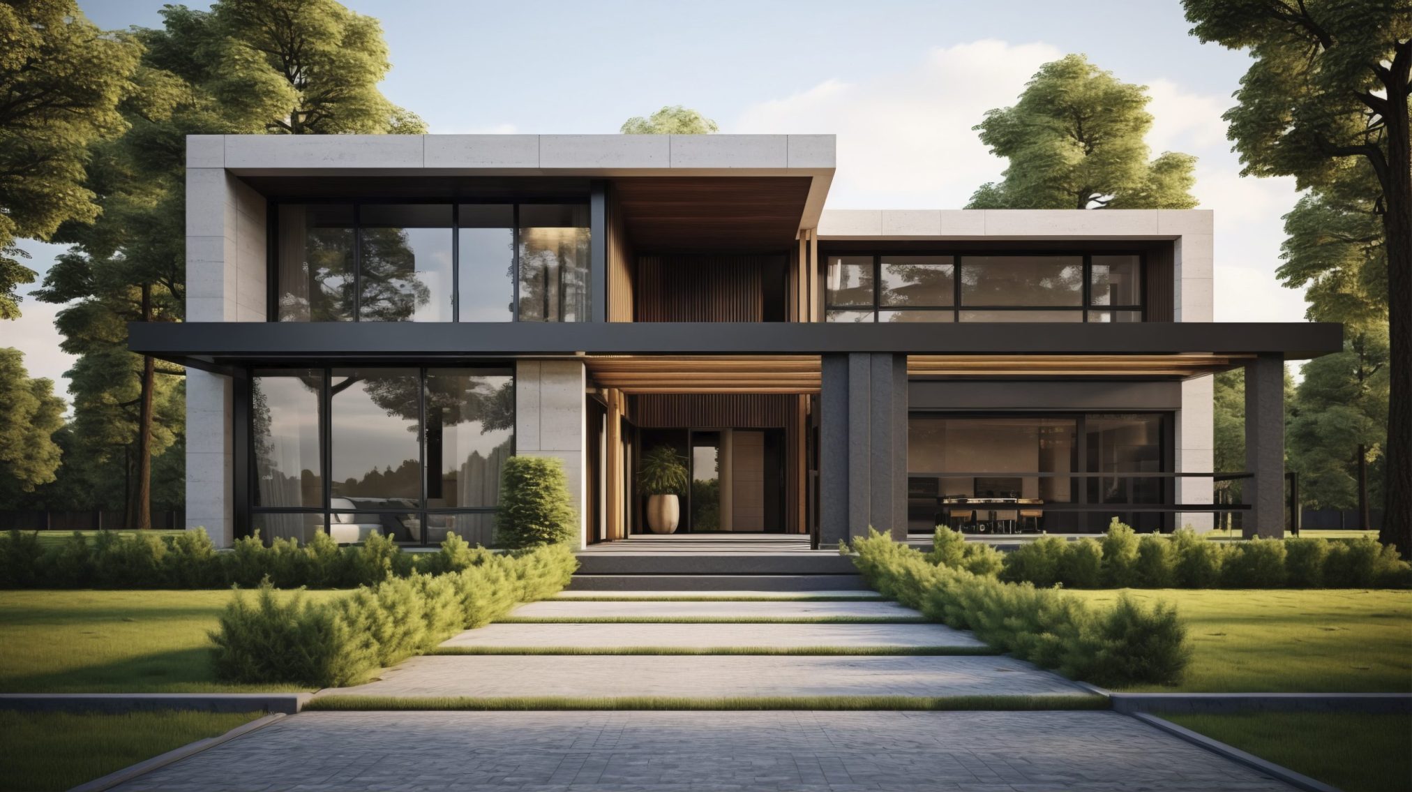 Desain Rumah Minimalis Modern Bernuansa Elegan 2026 3d house model with modern architecture Desain Rumah Minimalis Modern Bernuansa Elegan 2026