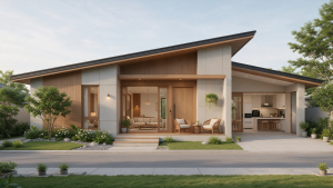 3 Desain Rumah 1 Lantai Japandi yang Kekinian dan Nyaman desain rumah 1 lantai Japandi
