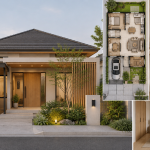 desain rumah 1 lantai Japandi