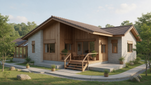 rumah Japandi 1 lantai