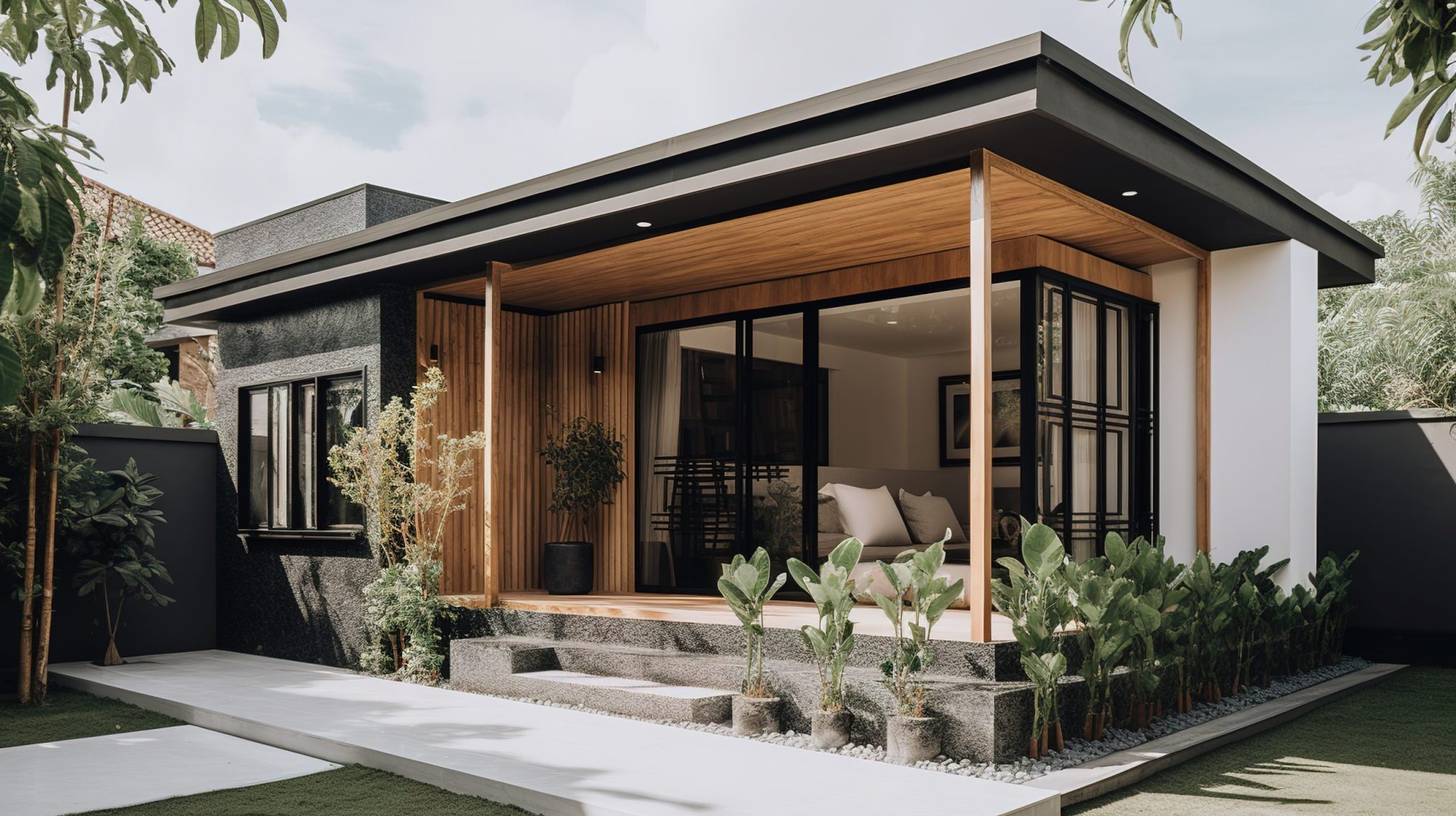 5 Ide Rumah 1 Lantai Minimalis Modern dengan Gaya Japandi rumah 1 lantai minimalis modern