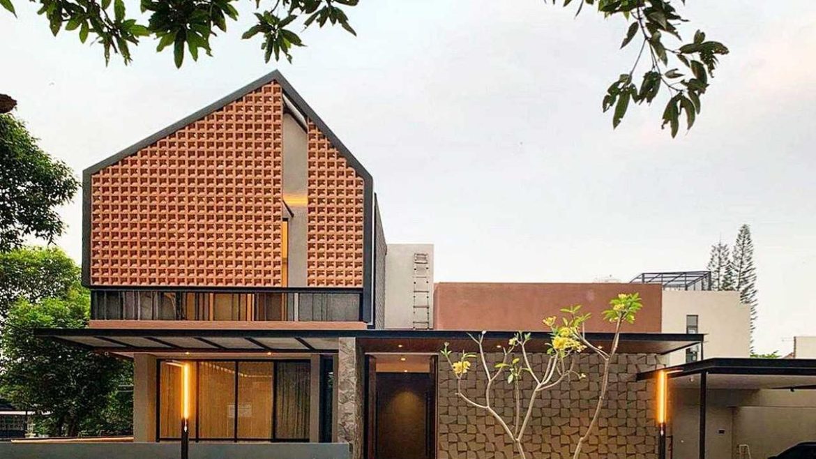 Fasad Rumah Modern Tropis
