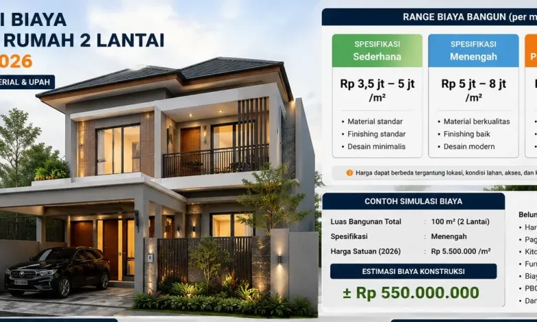 Biaya Bangun Rumah 2 Lantai Berapa Biaya Bangun Rumah 2 Lantai